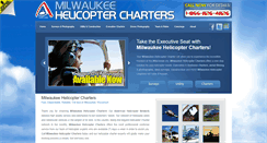 Desktop Screenshot of milwaukeehelicoptercharter.com